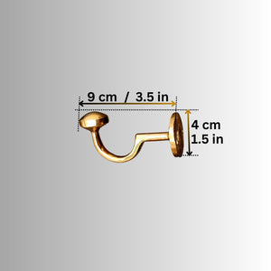 Moroccan-Inspired Brass Coat Hooks - Perfect for Towels, Bags, and Hats
