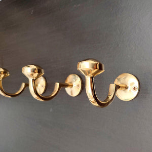 Moroccan-Inspired Brass Coat Hooks - Perfect for Towels, Bags, and Hats