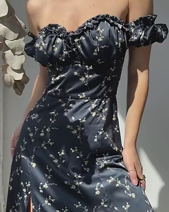 Best Summer Dress For 2023 Woman Robe Up Side Split Chic Mid-Calf Aesthetic Dress