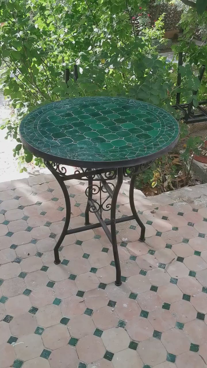 Moroccan mosaic table outdoor
