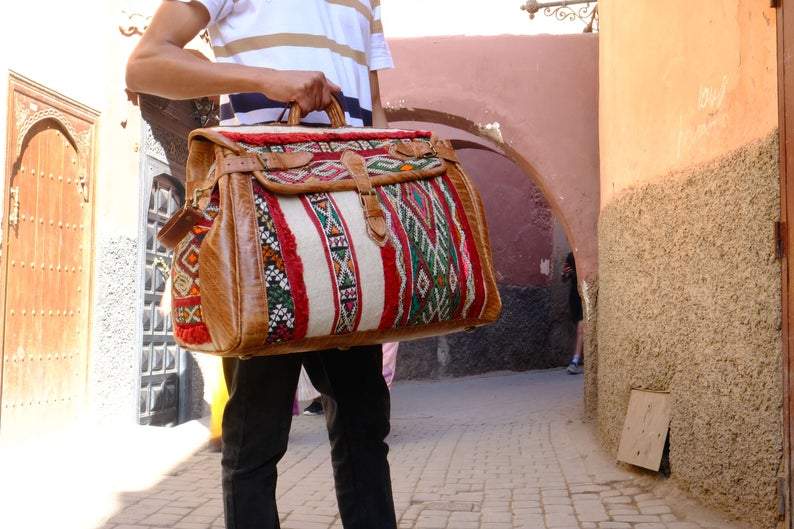 Kilim travel bag, Overnight bag, Handmade Travel bag