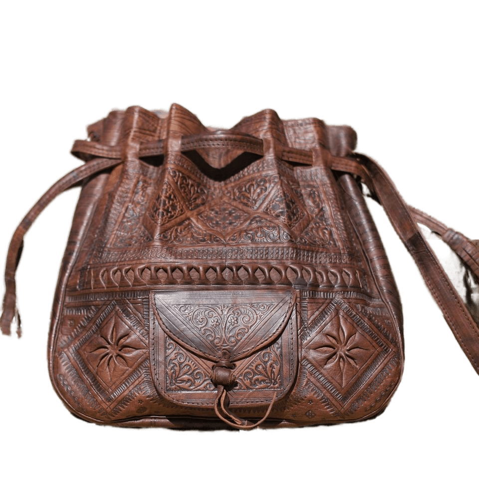 Moroccan leather bag