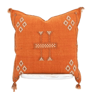 Handmade cactus silk Moroccan pillows