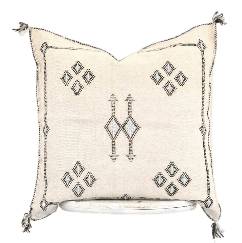 Handmade cactus silk Moroccan pillows
