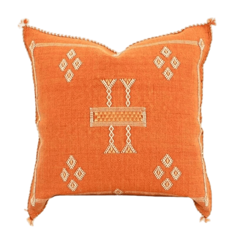 Handmade cactus silk Moroccan pillows