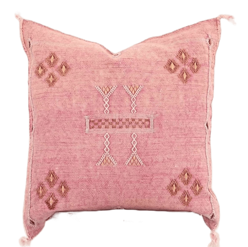 Handmade cactus silk Moroccan pillows