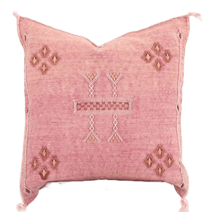 Handmade cactus silk Moroccan pillows
