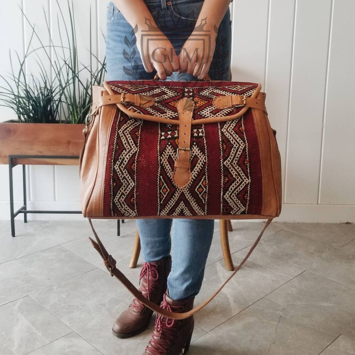 Unique Travel Bag Handmade Kilim Travel Bag