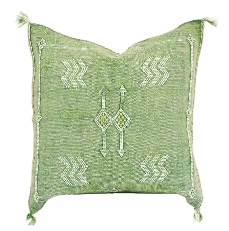 Handmade cactus silk Moroccan pillows