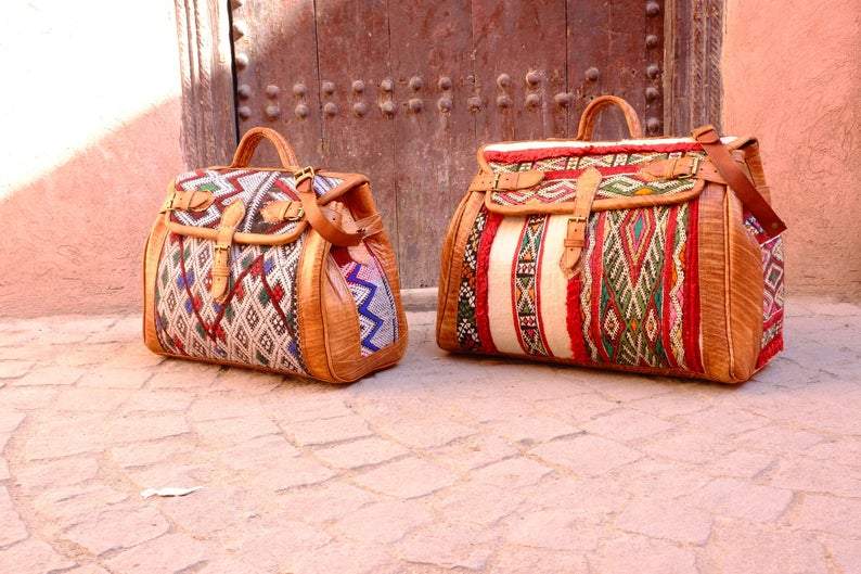Shoulder Red Boho Bag Metalic Fabric Kilim Bag Vegan Leather Turkish Bag  Gifts | eBay