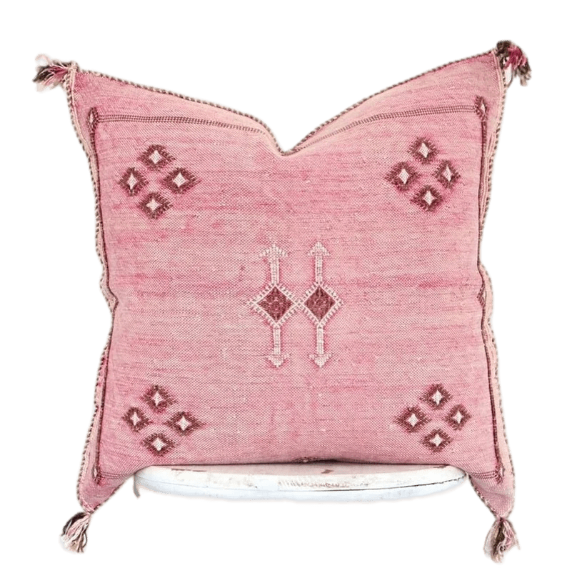 Handmade cactus silk Moroccan pillows