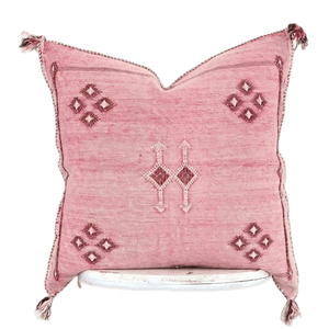 Handmade cactus silk Moroccan pillows