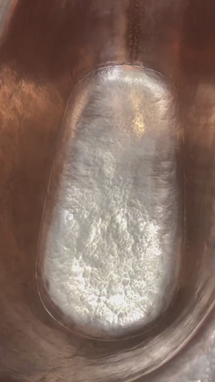 Copper Handcrafted Bathtub ,standard measures 70" x 30" x 27" inches