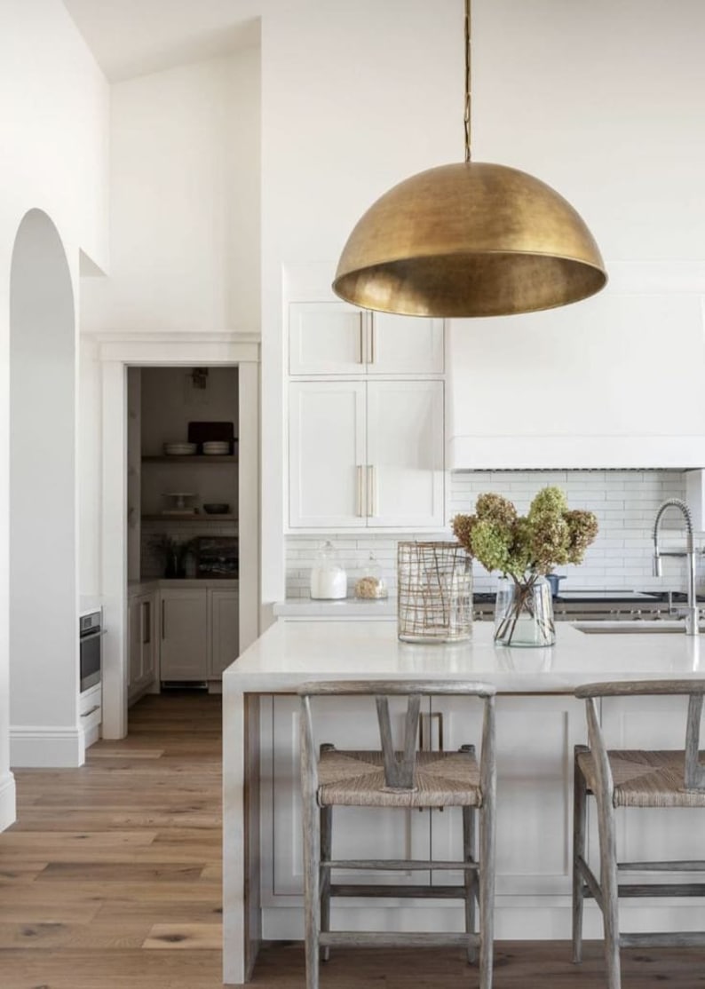 Morocco pendant light Brass