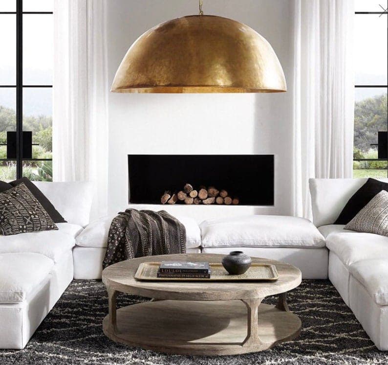 Morocco pendant light Brass