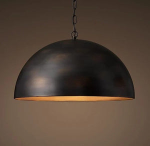 Modern Black Dome Ceiling Light
