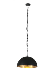 Modern Black Dome Ceiling Light