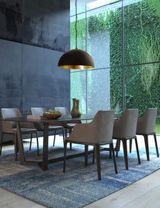 Modern Black Dome Ceiling Light