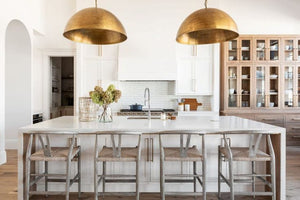 Set OF 2 , Brass Dome Pendant,Lamp Brass Oxide