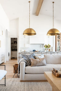 Set OF 2 , Brass Dome Pendant,Lamp Brass Oxide