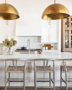 Set of 2 Handmade Metal Dome Pendant Light