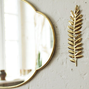 Brass Oval Mirror - Aesthetic Home Decor - Luxurious Wall Decor - Moroccan Antique Style