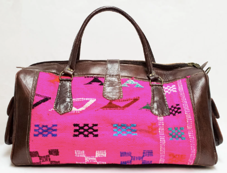 Pink Kilim Travel Bag