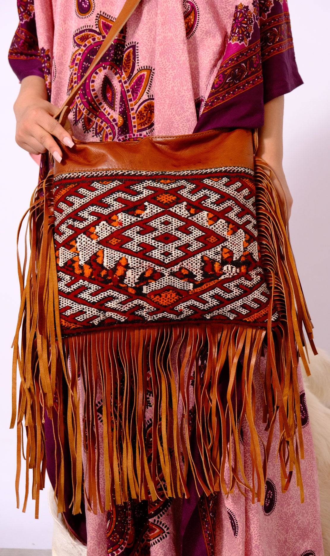 GFM | Kilim berber Purse - GFM -giftsfrommorocco-morocco leather