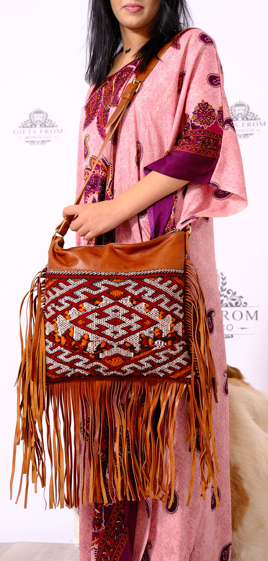 GFM | Kilim berber Purse - GFM -giftsfrommorocco-morocco leather