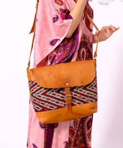 GFM | Kilim Shoulder bag - GFM -giftsfrommorocco-morocco leather