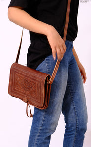 GFM | Sahara shoulder bag - GFM -giftsfrommorocco-morocco leather