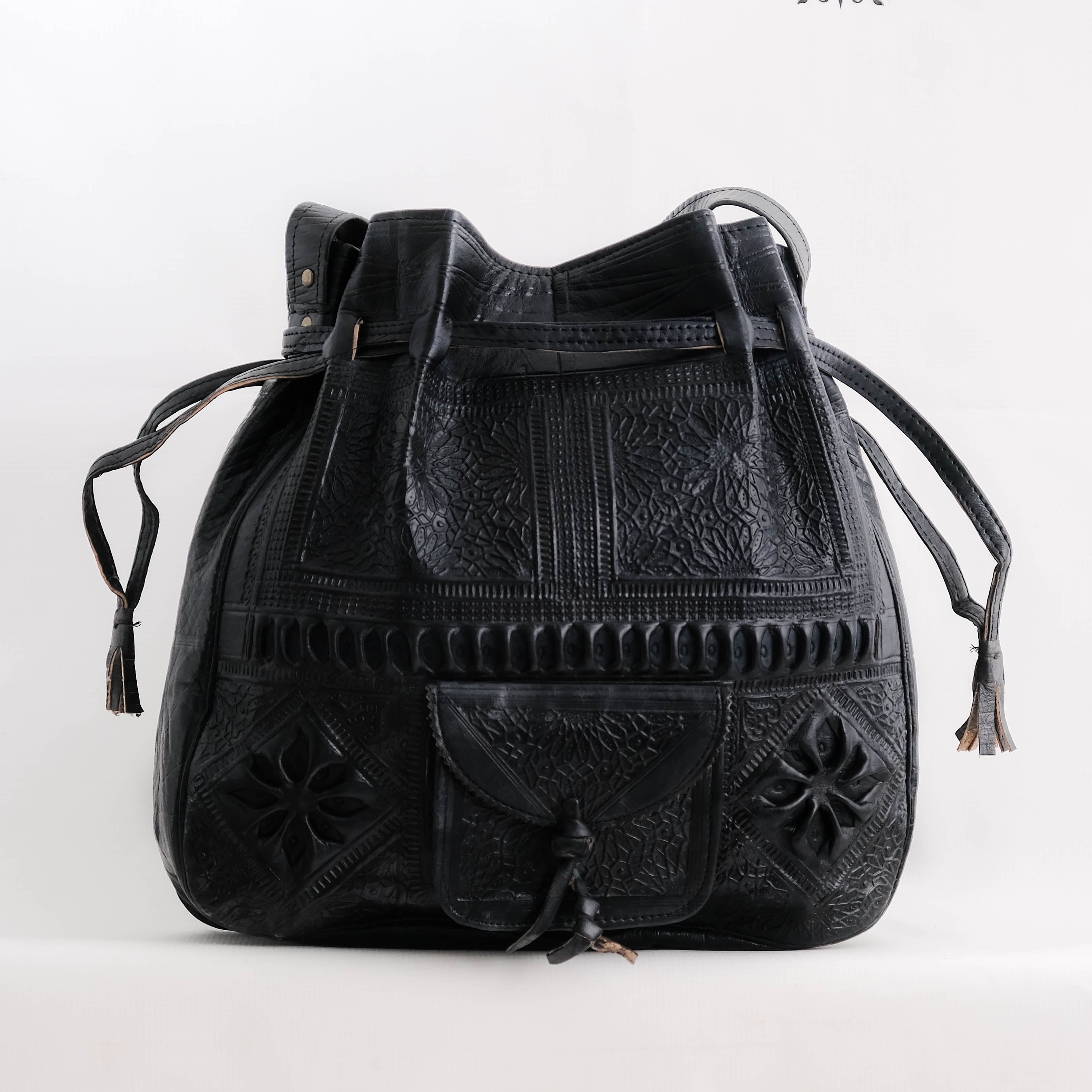 Moroccan leather bag Brown