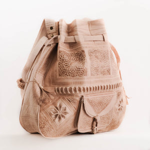 Moroccan leather bag Brown