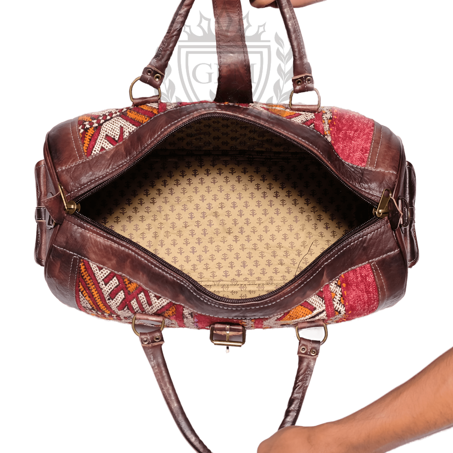 Authentic Moroccan Carpet Bag - Handmade and Handwoven