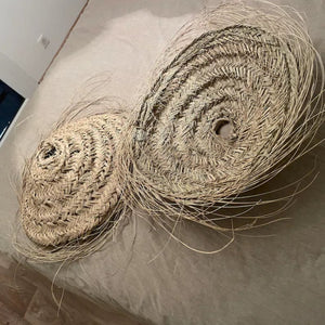 Handmade Suspension in straw doum natural fibers braided
