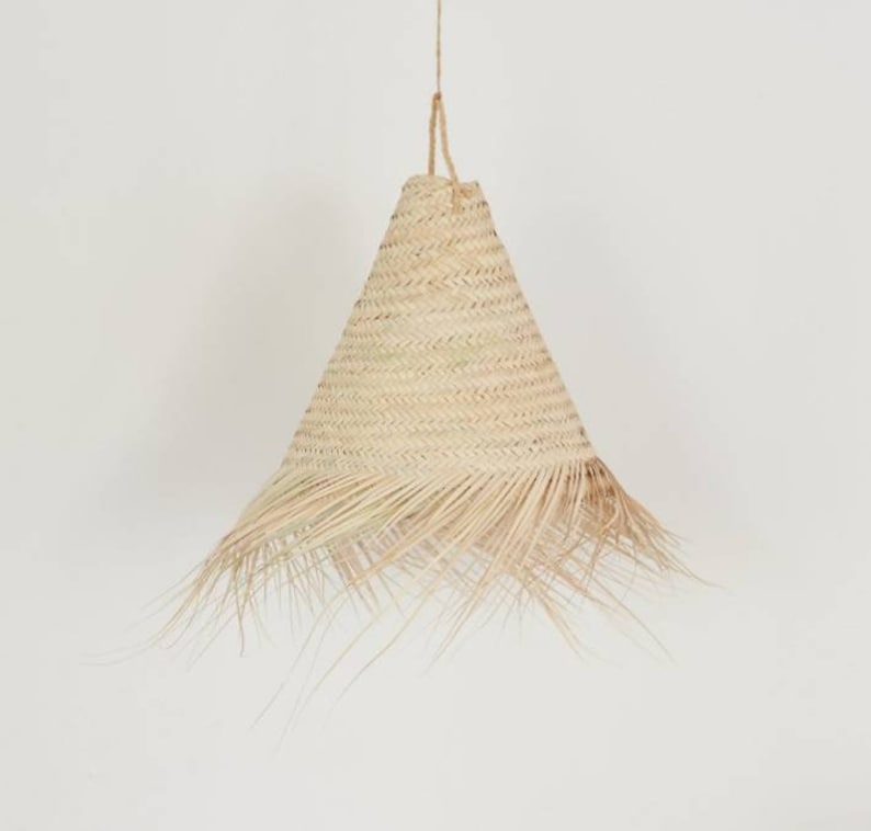 Hanging Lamp Braided by Straw