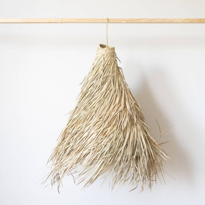 Hanging Lamp Braided by Straw