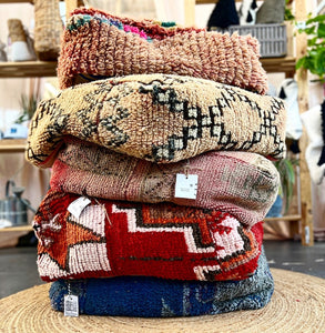 Moroccan Berber pouf ottoman