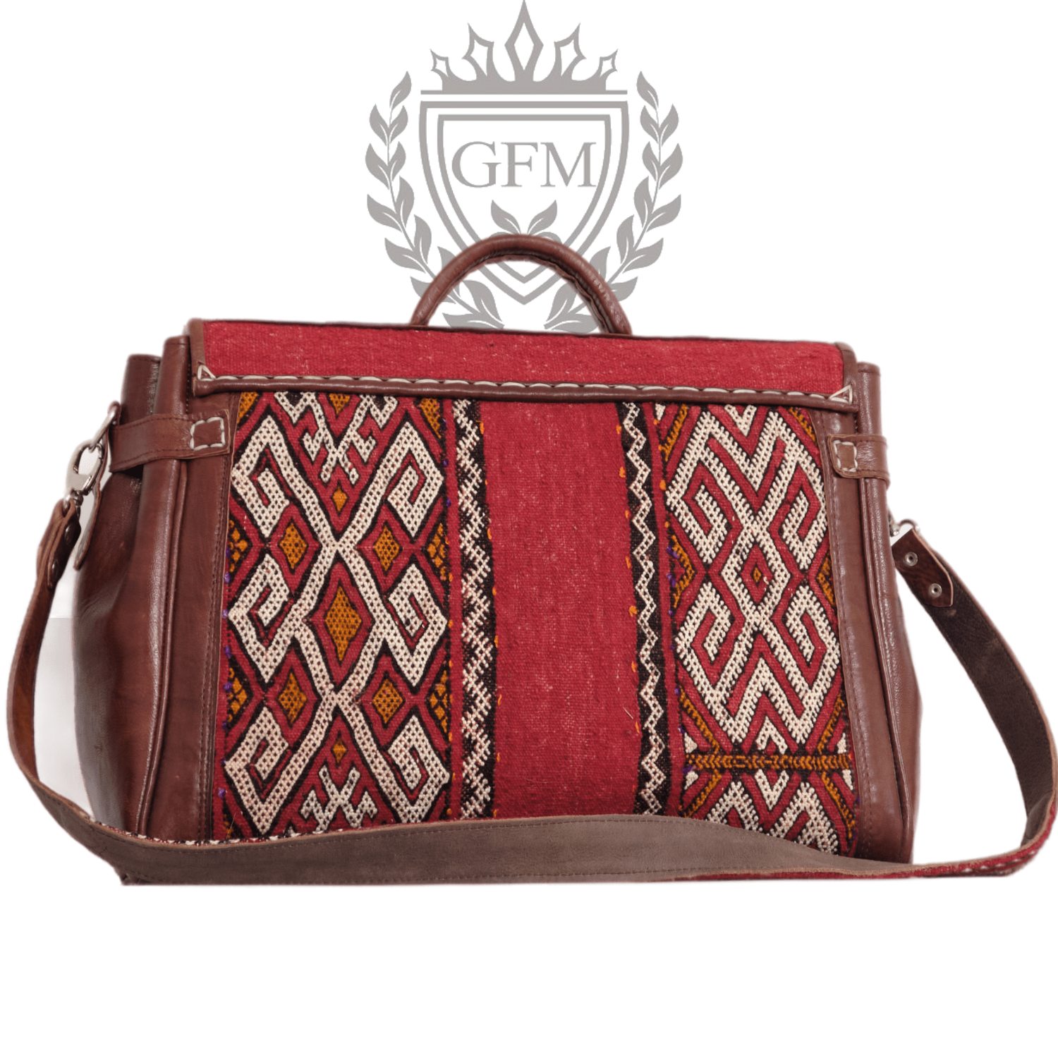 Vintage Large Carpet Bag – Authentic Handmade Moroccan Travel Bag
