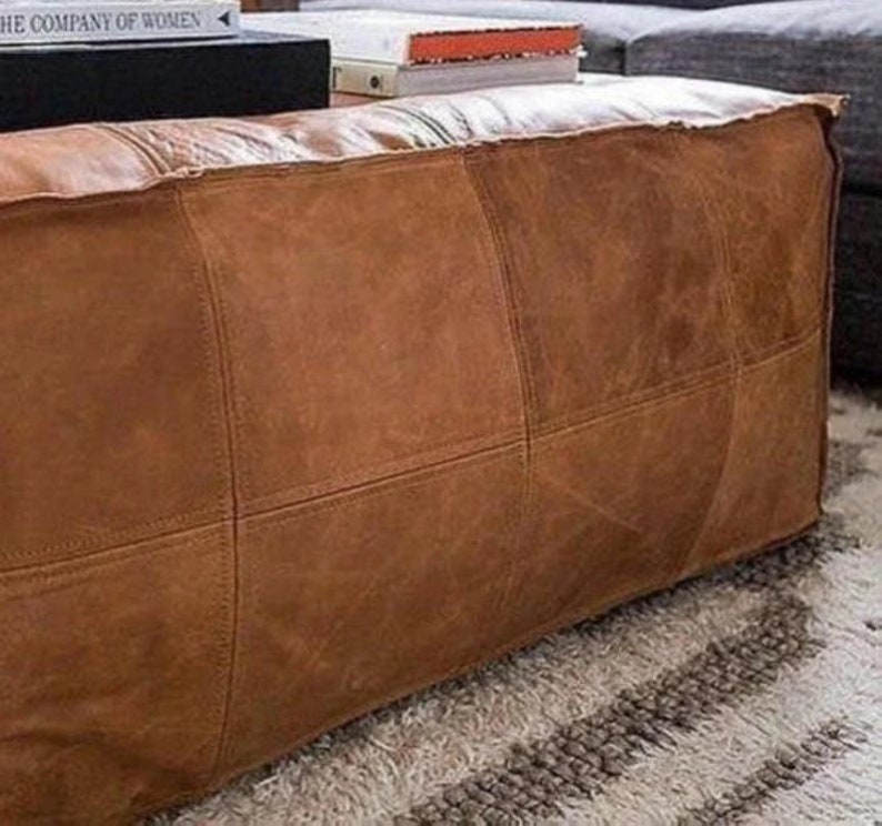Large Leather Ottoman ideal for your living room