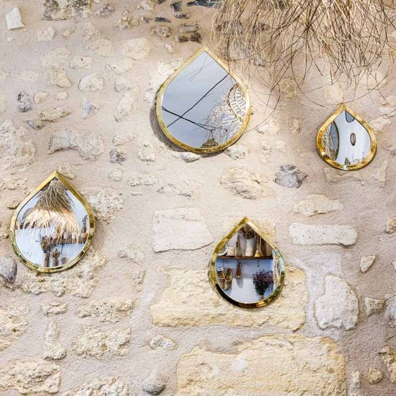 Moroccan Brass Mirror, Wall Mirrors, Brass Mirror Wall, Bathroom Mirror, Mirror Wall Decor.