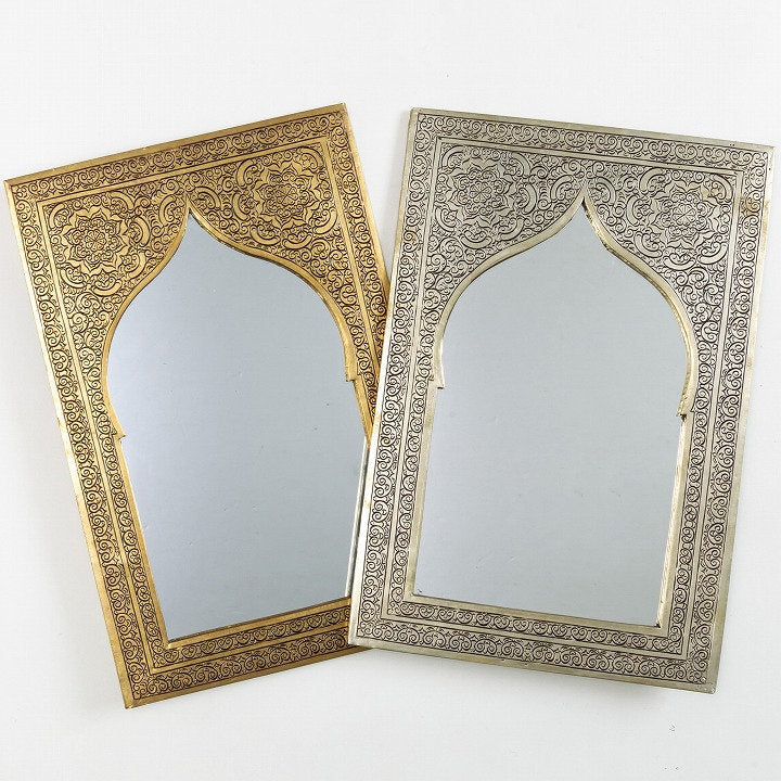 Moroccan Handmade Brass Wall Mirror - Decorative, Unique Gift, Bathroom,