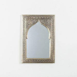 Moroccan Handmade Brass Wall Mirror - Decorative, Unique Gift, Bathroom,
