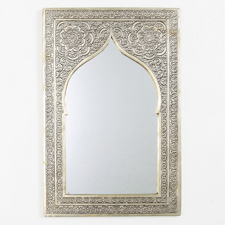 Moroccan Handmade Brass Wall Mirror - Decorative, Unique Gift, Bathroom,