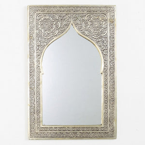 Moroccan Handmade Brass Wall Mirror - Decorative, Unique Gift, Bathroom,