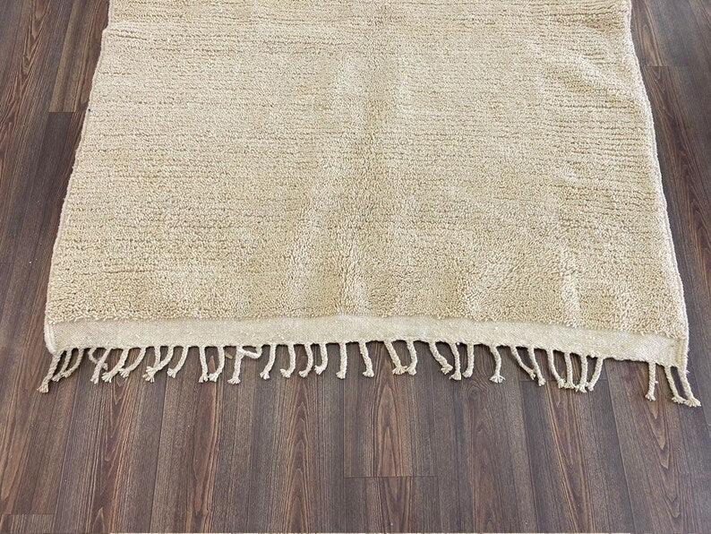 Moroccan rug Off-white, Solid rug, Plain rug, Solid Moroccan plain rug