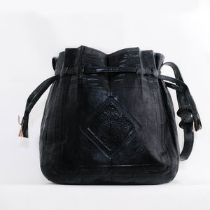 Moroccan leather bag Brown