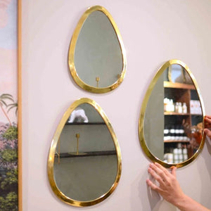 Pack OF Moroccan Mirrors , Brass Gold Mirror, Unique Gift, Wall Mirrors Decor