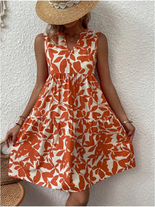 Summer Women Dress Sleeveless V Neck, Boho Beach Dress Casual Loose Kn Summer Women Dress Sleeveless V Neck, Boho Beach Dress Casual Loose Kn