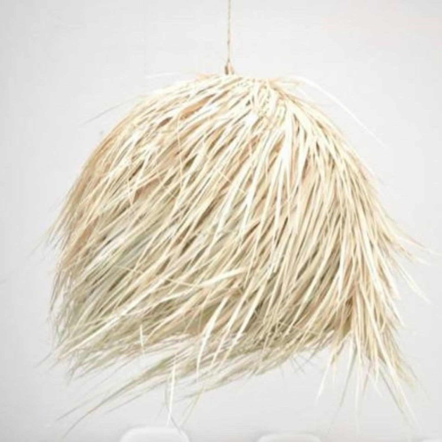 Conical Lampshades ,made by Palm Leaf in Morocco